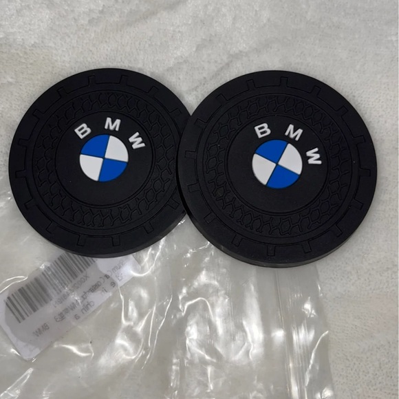 2 BMW SILICONE Car Coasters